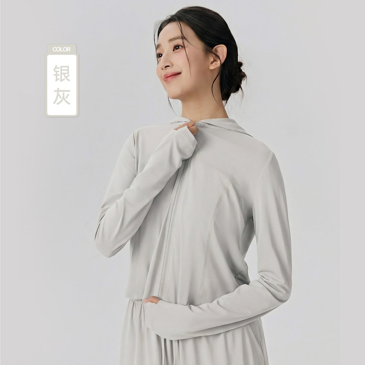 Women's 2026 new ice sunscreen breathable fitness sunscreen clothing