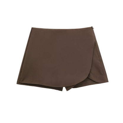 Women's multi-color slim high waisted culottes