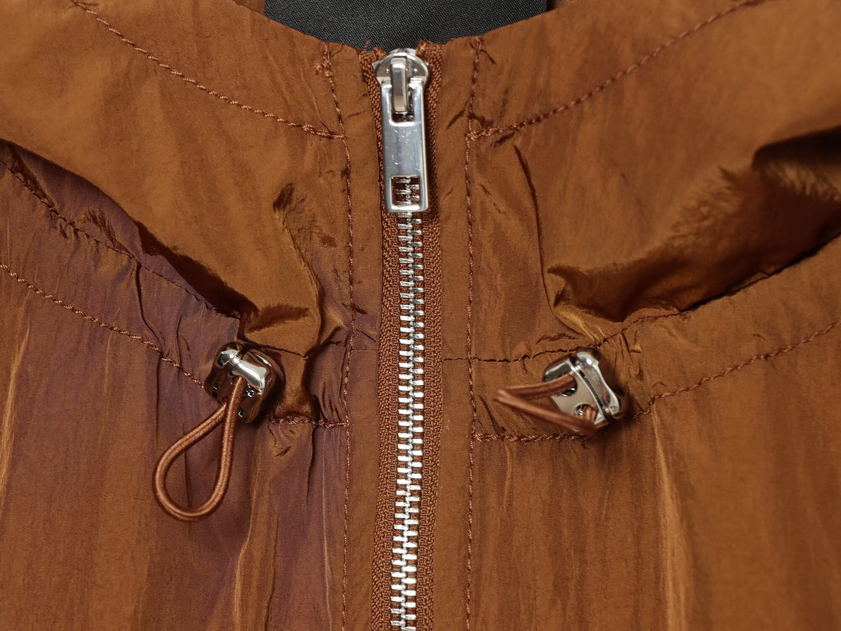 Women's casual hooded nylon Coat
