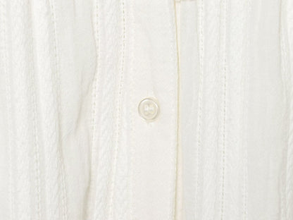 Women's lace decoration short V-neck shirt