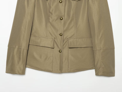 suit Women's 2 pieces pocket decoration slim jacket Coat+Shorts