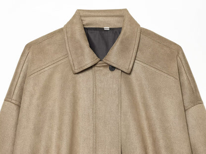 Women's casual suede textured jacket Coat