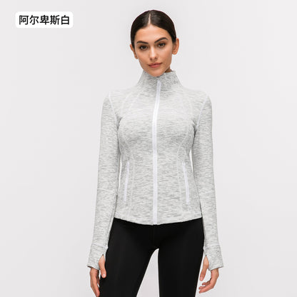 LU  Autumn and Winter New Stretch Running Fitness Yoga Long Sleeve Jacket