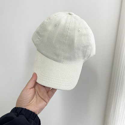 New corduroy baseball cap in autumn and winter