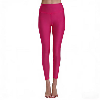 Women's high waist tight hip yoga clothes pants nude running fitness pants high waist peach sweatpants