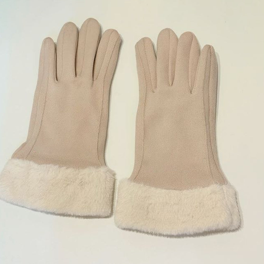 LU Women's new plush padded wool gloves