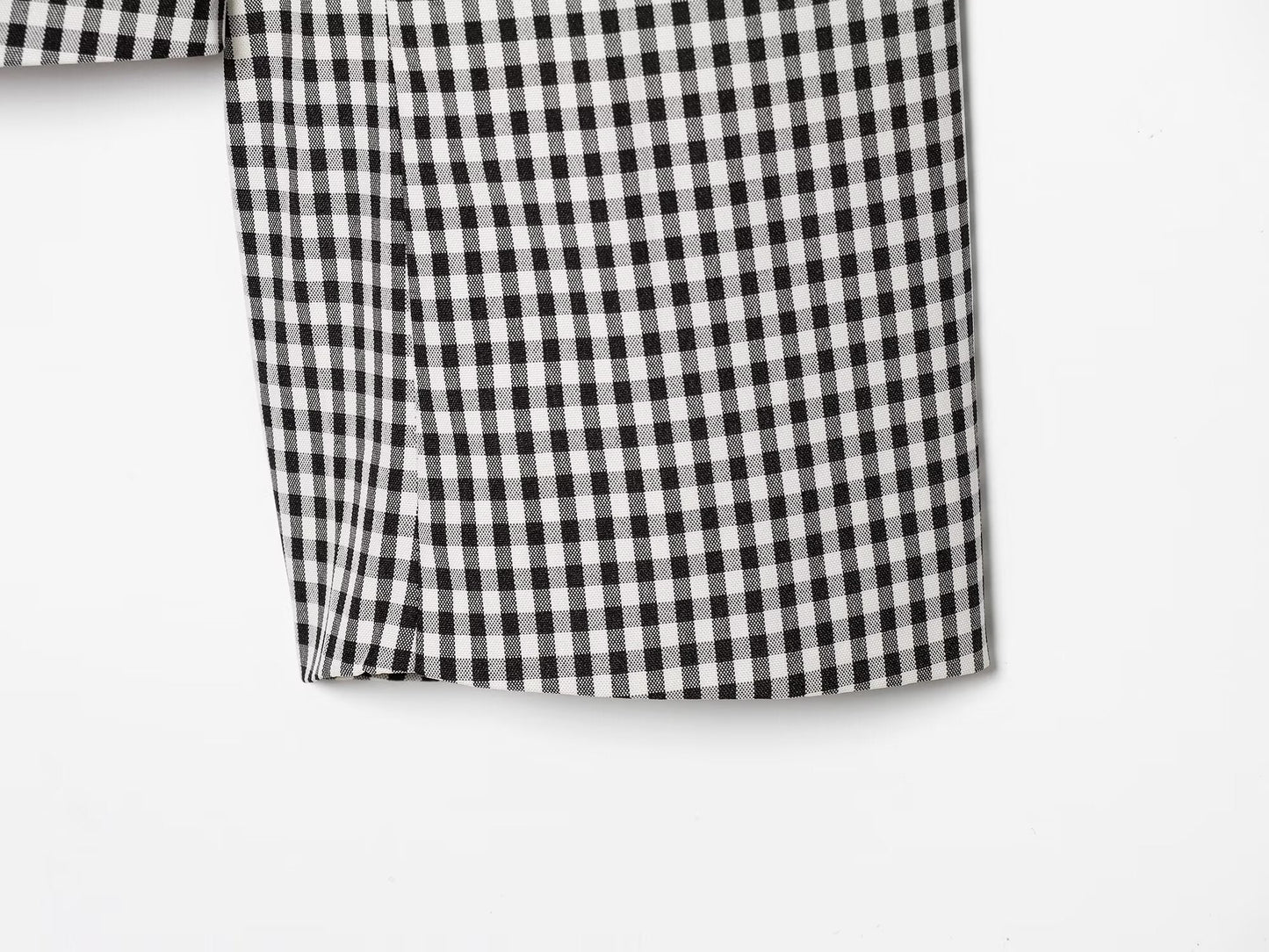 Women's With Belt casual plaid Blazer Coat