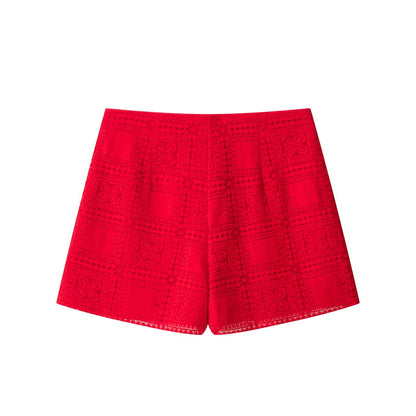 suit Women's 2 pieces rope knot buckle lace top+shorts
