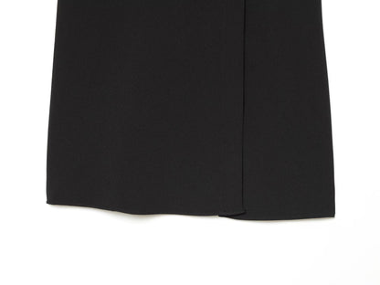 Women's rope knot buckle splicing lapel mini dress