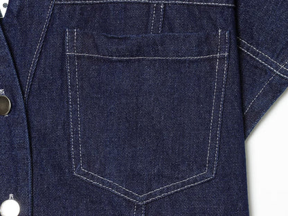 suit Women's 2 pieces casual short denim shirt+culottes