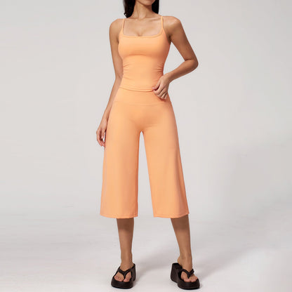 Women's new yoga vest quick-drying pants yoga suit
