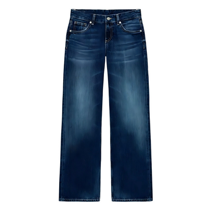 suit Women's 2 pieces short sleeved denim shirt+low waist wide leg jeans