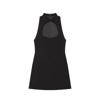 Women's opening design slim mini dress