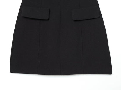 Women's O-Neck bubble sleeve mini dress