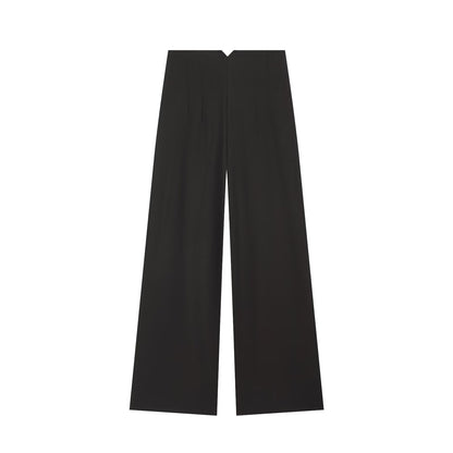 Women's linen blended high waisted pants