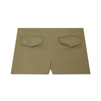 suit Women's 2 pieces button decoration short cotton vest+shorts