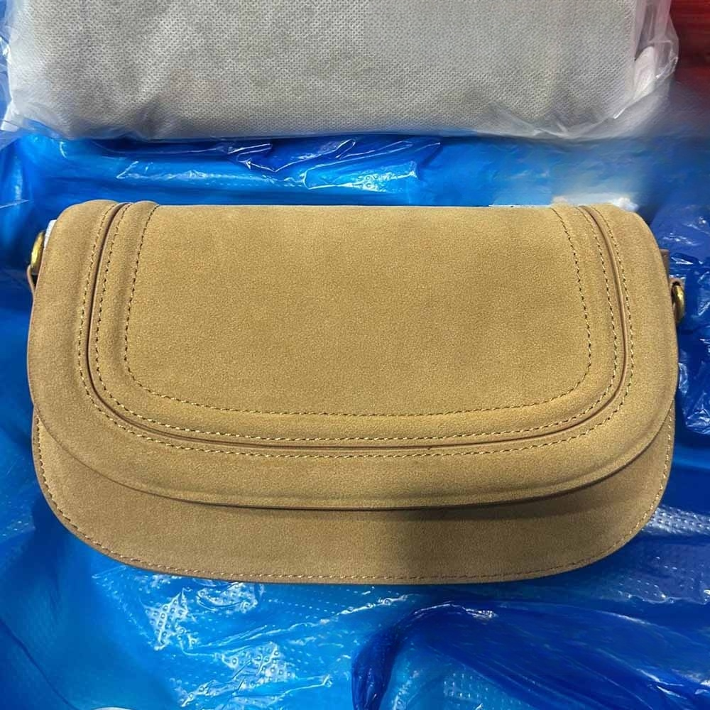 Women's new contrast canvas wide shoulder strap bag shoulder crossbody bag