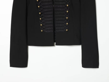 Women's with shoulder pads slim Blazer Coat