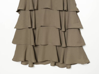 Women's layered decorative hanging neck mini dress
