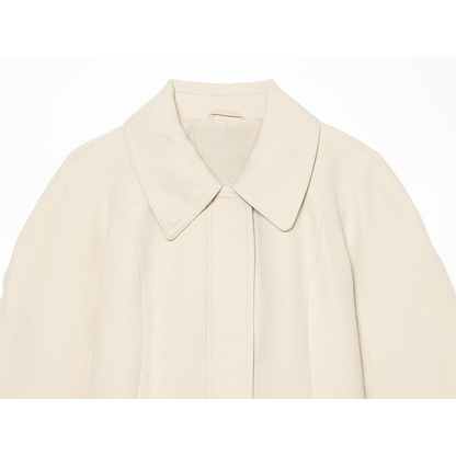Women's with belt short skirt style jacket Coat