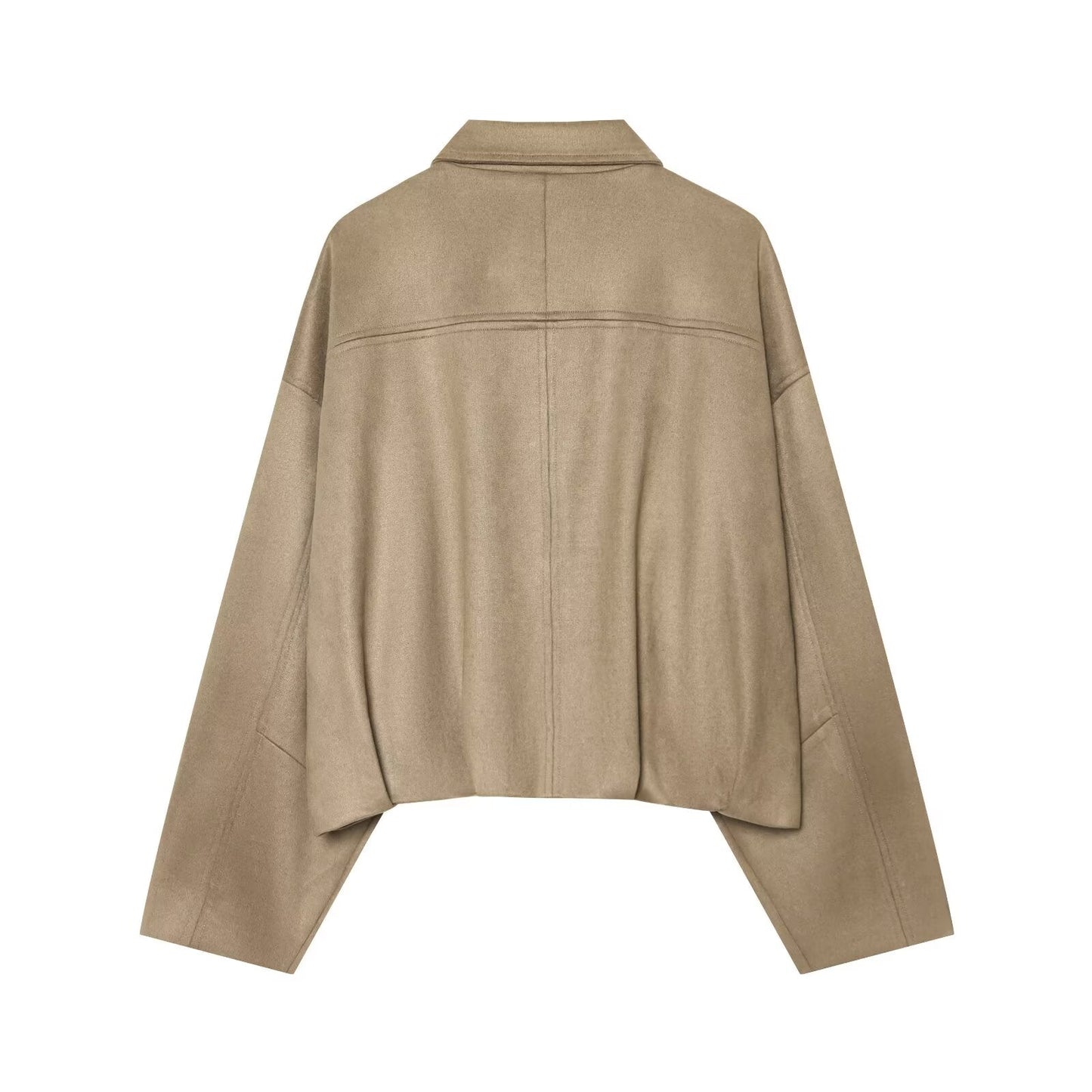 Women's casual suede textured jacket Coat
