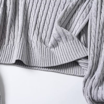 Women's 2025 new fashion striped polo collar knitted sweater