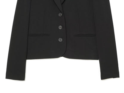 suit Women's 2 pieces short single breasted Blazer Coat+split flared pants