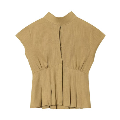 Women's Split Bow Decorative Short Top