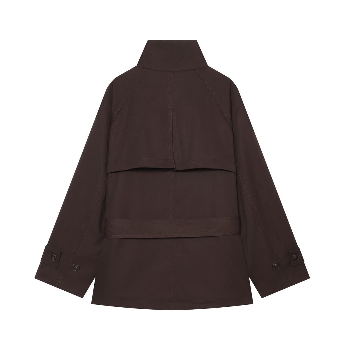 Women's with belt warm cotton windbreaker Coat