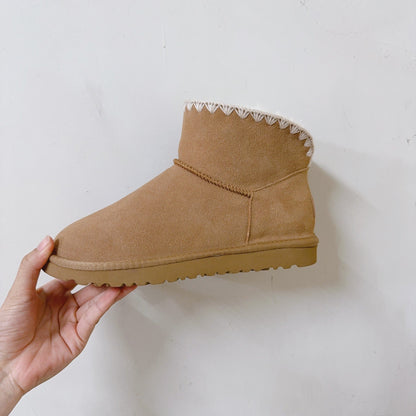 New winter knitted wool shoes snow boots