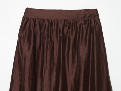 Women's casual embroidered fluffy MIDI skirt