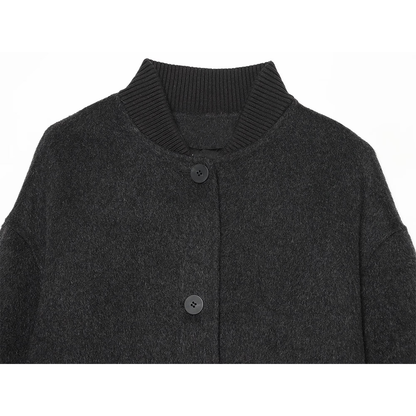 Women's comfortable wool blend pilot jacket Coat