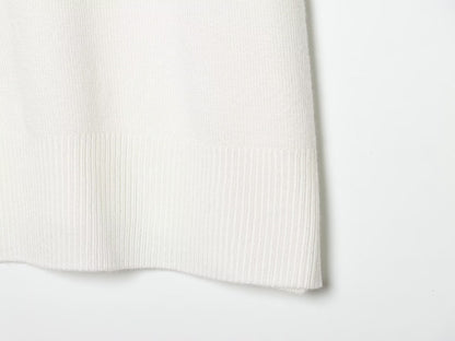 2026 Women's basic style short sleeved knitted sweater