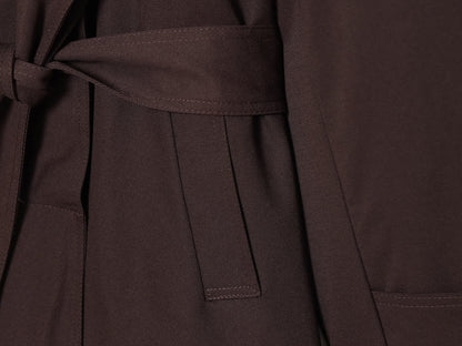 Women's with belt warm cotton windbreaker Coat