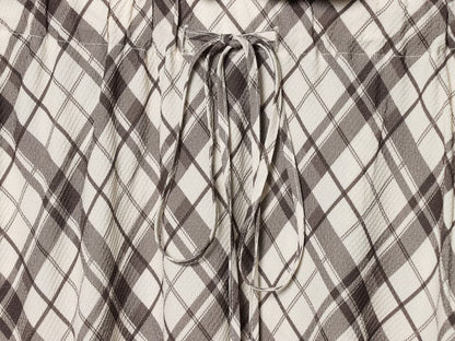 Women's casual versatile plaid MIDI skirt