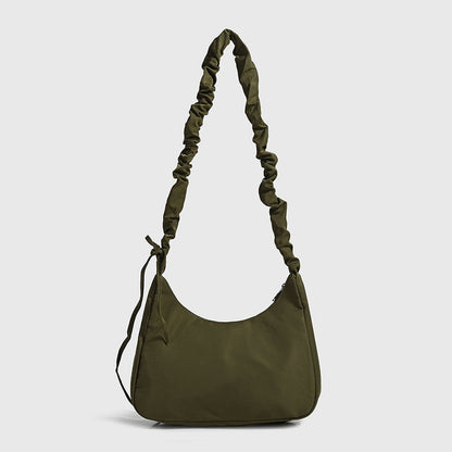 Women's new casual pleated shoulder strap design shoulder bag crossbody bag