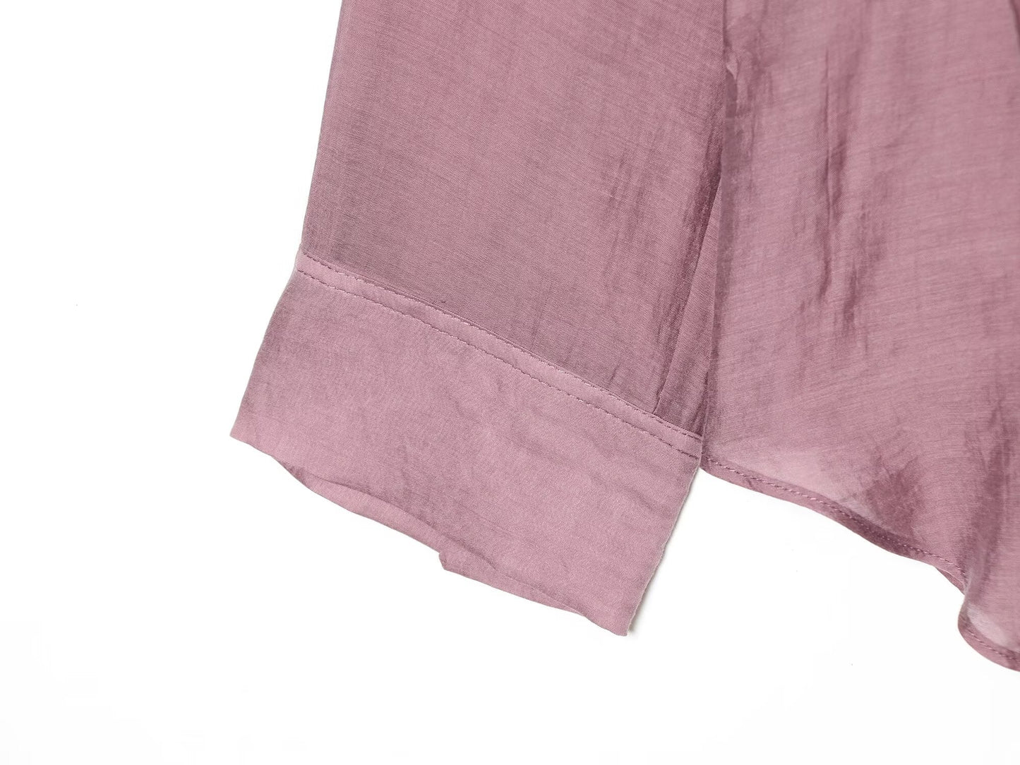 Women's scarf collar design asymmetrical shirt