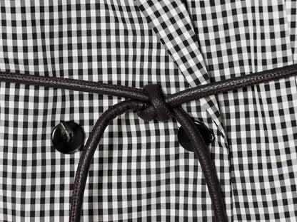 Women's With Belt casual plaid Blazer Coat