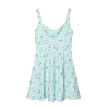 Women's floral printed poplin dress