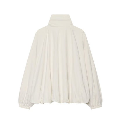 Women's casual large silhouette nylon Coat