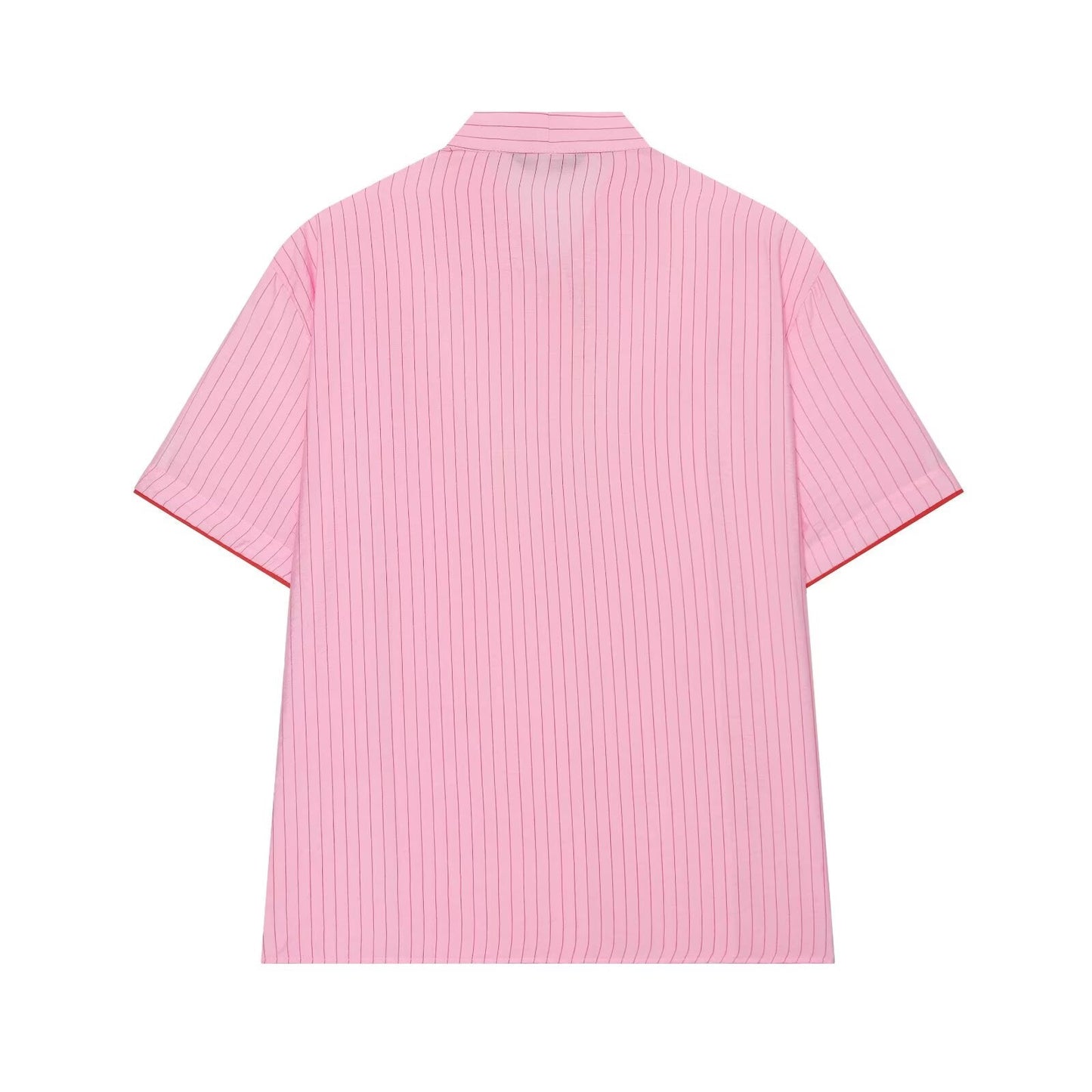 Women's bow decoration striped top