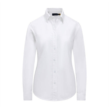 Women's new casual Joker embroidered button-type long-sleeved shirt chic top