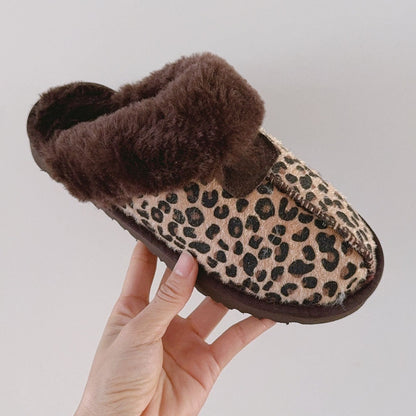 New leopard print slippers snow boots