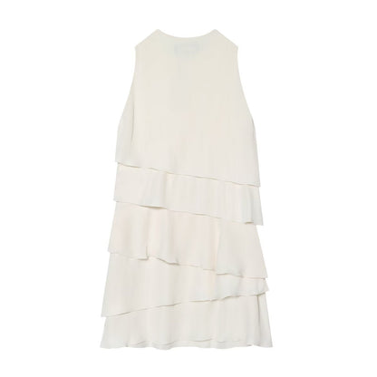 Women's layered decorated sleeveless dress