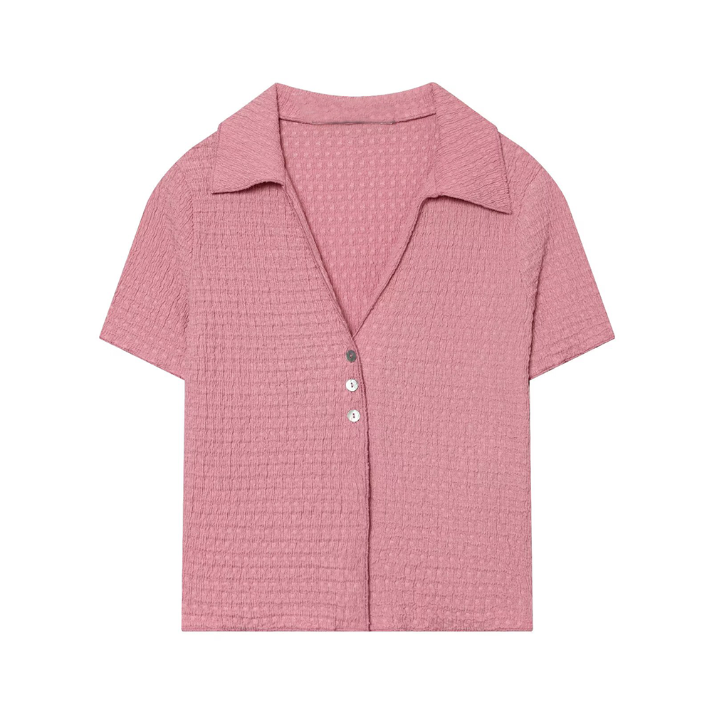 suit Women's 2 pieces short textured lapel Coat+Pants