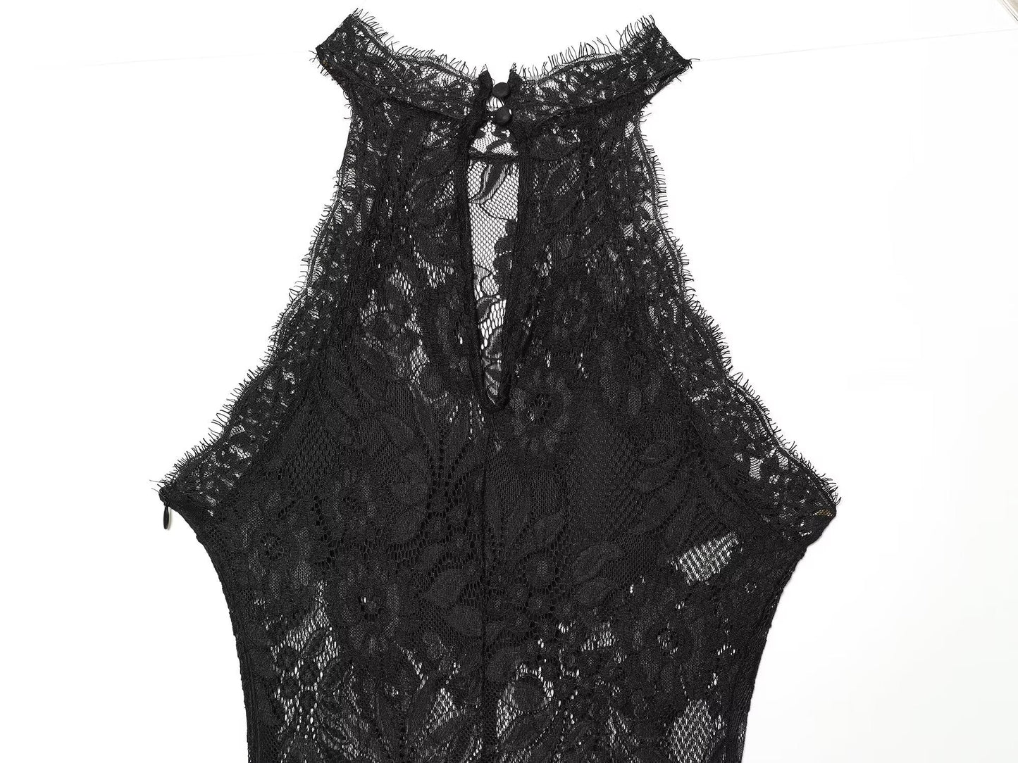 Women's lace lingerie style dress