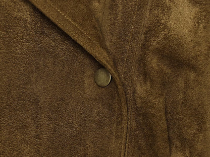 Women's long sleeved Lapel suede textured jacket Coat