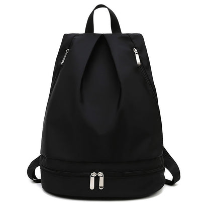 Men and Women with Wet and Dry Shoes Fitness Shoulder Bag Sports Bag Oxford Cloth Travel Backpack