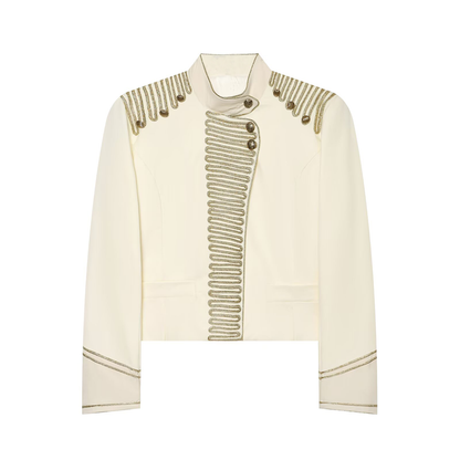 Women's rope knot buckle decorative short Coat
