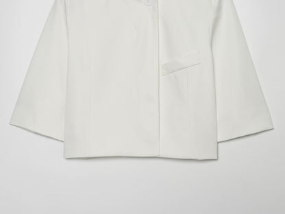 Women's short standing collar Blazer Coat